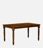 Antara Sheesham Wood 6 Seater Dining Table in Scratch Resistant Provincial Teak Finish
