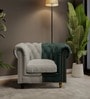 Anthem Ginger Fabric Accent Chair in Green and Grey Colour