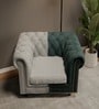 Anthem Ginger Fabric Accent Chair in Green and Grey Colour
