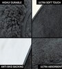 Anthra Solid Microfiber 4 X 6 Feet Tufted Carpet
