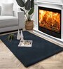 Anthra Solid Polyester 3 X 5 Feet Machine Made Carpet