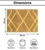 Anti Gold Microfibre 16x24 Inches Quick Dry Bath Mat