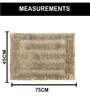 Anti Gold Microfibre 18x30 Inches Absorbent Bath Mat
