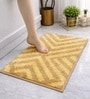 Anti Gold Polyester 16x24 Inches Fluffy Bath Mat
