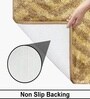Anti Gold Polyester 16x24 Inches Fluffy Bath Mat