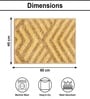 Anti Gold Polyester 16x24 Inches Fluffy Bath Mat