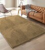 Anti Gold Solid Microfiber 3 X 5 Feet Tufted Carpet