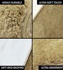 Anti Gold Solid Microfiber 6 X 7 Feet Tufted Carpet