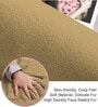 Anti Gold Solid Polyester 3 X 5 Feet Machine Made Carpet