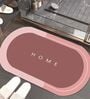 Peach Slogan 22x14 Inches Waterproof Bath Mat