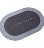 Grey Slogan 22x14 Inches Waterproof Bath Mat