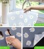 Anti-Slip Fridge Mat Waterproof Shelf Liner Kitchen Drawer Cabinet Mat Non-Slip Table Mat Moisture-Proof Wardrobe Liner Washable Durable Roll (Printed, 45W x 125L cm )