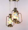 Myra Antic Multicolour Glass Cluster Hanging Light