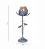 Antique (Set of 2) Iron T- Light Holder (white & gold)