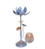 Antique (Set of 2) Iron T- Light Holder (white & gold)