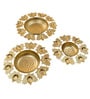 Antique (Set of 3) Gold Decorative Urli (Gold)