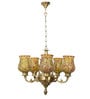 Antique 5 Lamp Metal Chandelier
