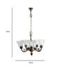 Fondi Gold Aluminium Shaded Chandelier
