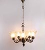 Fondi Gold Aluminium Shaded Chandelier