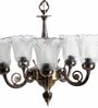 Fondi Gold Aluminium Shaded Chandelier