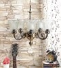 Fondi Gold Aluminium Shaded Chandelier