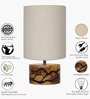 Beige Antique Base E27 Creative Bedside Lamps for Bedroom