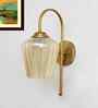 Antique Bend Gold Tulip Shape Wall Light