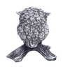Antique Black and White Owl Figurines 3.4 Inch