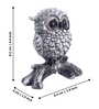 Antique Black and White Owl Figurines 3.4 Inch