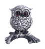 Antique Black and White Owl Figurines 3.4 Inch
