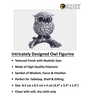 Antique Black and White Owl Figurines 3.4 Inch