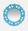 Antique Blue MDF Decorative Mirror