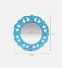Antique Blue MDF Decorative Mirror