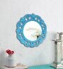 Antique Blue MDF Decorative Mirror