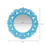 Antique Blue MDF Decorative Mirror