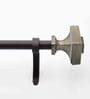 Antique Brass 36 Inch expandable to 66 Inch Iron Curtain Rod with Bracket