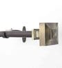 Antique Brass 36 Inch expandable to 66 Inch Iron Curtain Rod with Bracket