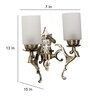 Yogasana Aluminium Wall Mounted Uplight Sconce (Antique Brass)