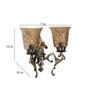 Trento Antique Brass Aluminium Wall Sconces