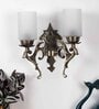 Yogasana Aluminium Wall Mounted Uplight Sconce (Antique Brass)