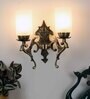 Yogasana Aluminium Wall Mounted Uplight Sconce (Antique Brass)