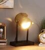 Henry Antique Brass Study Lamp With Aluminium Base