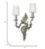 Antique Brass European Traditional Wall Sconce with Mini Tapered Shades