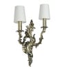 Antique Brass European Traditional Wall Sconce with Mini Tapered Shades