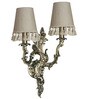 Antique Brass European Wall Sconce with Jute Tassel Shades