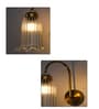 Antique Brass Fluted Glass Wall Sconce
