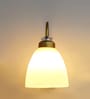 Antique Brass Frosted Glass Wall Light
