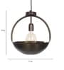 Gavin Antique Brass Iron Hanging Light