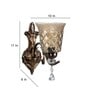 Pyramind Antique Brass Iron and Glass Wall Sconces