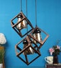 Kylie Antique Brass Metal Cluster Hanging Light